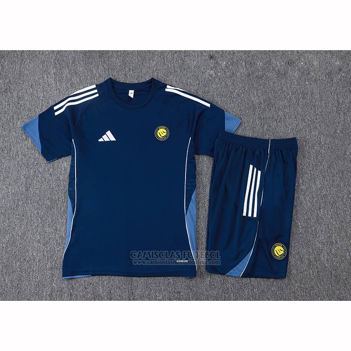 Fato de Treino Al Nassr Manga Curta 2025-2026 Azul - Calcas Curta